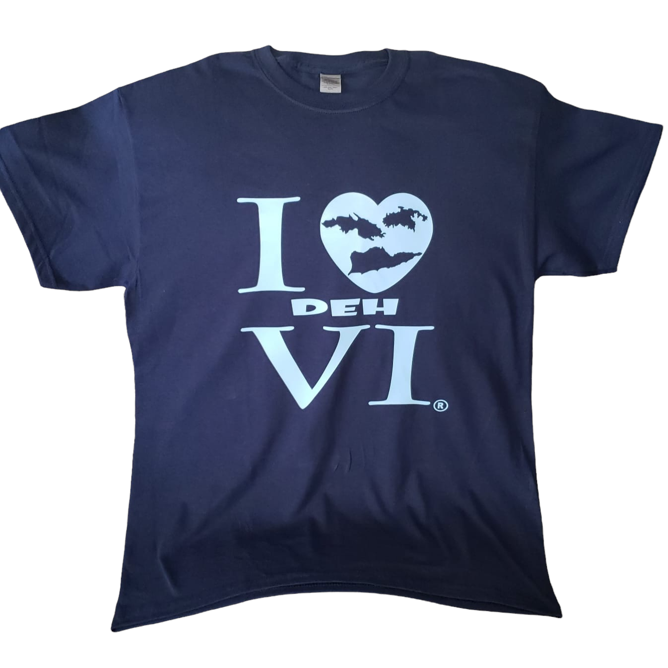 LIGHT BLUE on NAVY BLUE